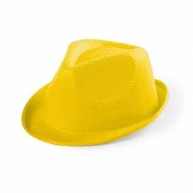 Geel gleufhoedje kinderen