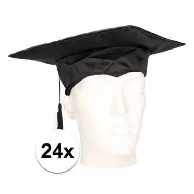 X geslaagd hoedje / afstudeer baret volwassenen