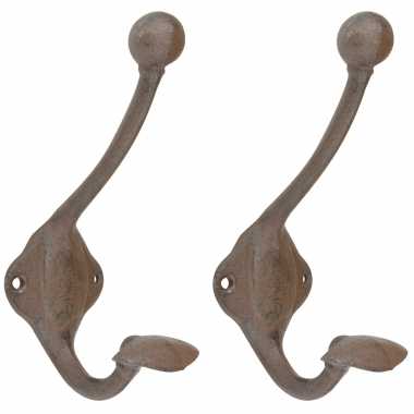 X wandhaken/kapstokhaken hoeden/kleding