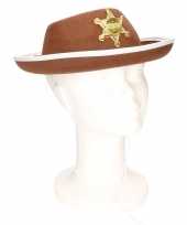 Bruine sheriff hoed kinderen