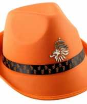 Oranje knvb trilby hoed