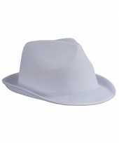 Trilby feesthoed wit volwassenen