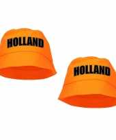 X stuks holland supporter visserspetje zonnehoedje oranje koningsdag ek wk fans