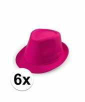 X toppers roze trilby hoedjes 10109531