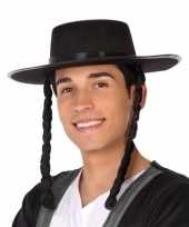 Zwarte orthodoxe jood verkleed hoed heren